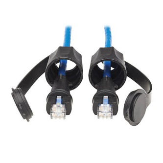 Eaton Cat6 Cable (RJ45 M/M),100W PoE,Blue,50'