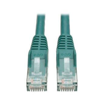 Eaton Cat6 Cable (RJ45 M/M),PoE,Green,2 ft.