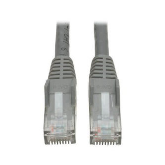 Eaton Cat6 Cable (RJ45 M/M),PoE,Gray,2 ft.