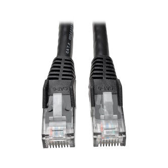 Eaton Cat6 Cable (RJ45 M/M),PoE,Black,3',50pc