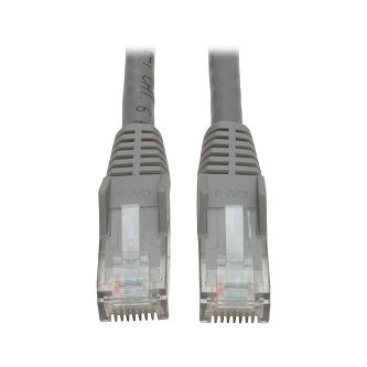 Eaton Cat6 Cable (RJ45 M/M),PoE,Gray,3 ft.