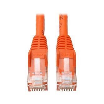 Eaton Cat6 Cable (RJ45 M/M),PoE,Orange,3 ft.