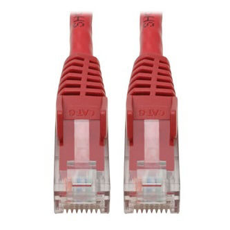 Eaton Cat6 Cable (RJ45 M/M),PoE,Red,4 ft.