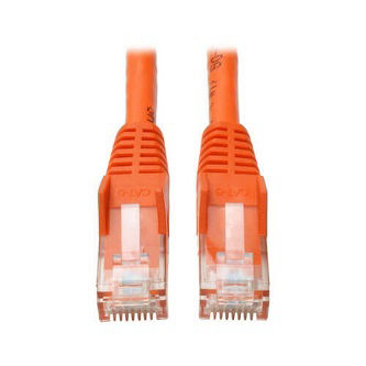 Eaton Cat6 Cable (RJ45 M/M),PoE,Orange,10 ft.