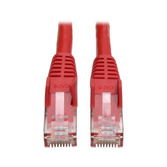 Eaton Cat6 Cable (RJ45 M/M),PoE,Red,10 ft.