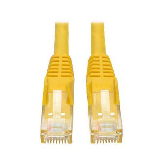 Eaton Cat6 Cable (RJ45 M/M),PoE,Yellow,10 ft.