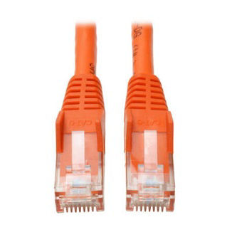 Eaton Cat6 Cable (RJ45 M/M),PoE,Orange,20 ft.
