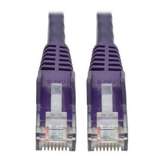 Eaton Cat6 Cable (RJ45 M/M),PoE,Purple,20 ft.