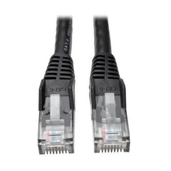 Eaton Cat6 Cable (RJ45 M/M),PoE,Black,25 ft.