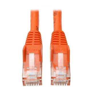 Eaton Cat6 Cable (RJ45 M/M),PoE,Orange,25 ft.