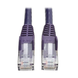 Eaton Cat6 Cable (RJ45 M/M),PoE,Purple,25 ft.