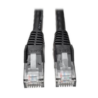 Eaton Cat6 Cable (RJ45 M/M),PoE,Black,30 ft.
