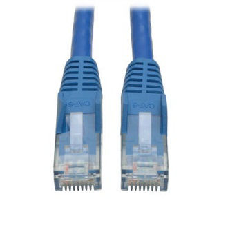 Eaton Cat6 Cable (RJ45 M/M),PoE,Blue,35 ft.