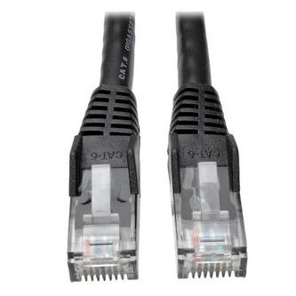Eaton Cat6 Cable (RJ45 M/M),PoE,Black,50 ft.