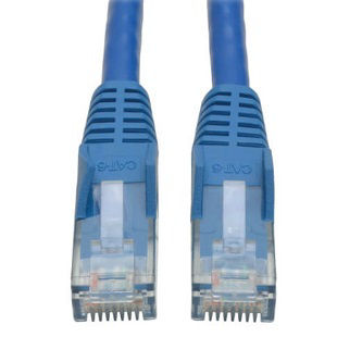 Eaton Cat6 Cable (RJ45 M/M),PoE,Blue,50 ft.