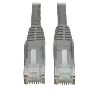 Eaton Cat6 Cable (RJ45 M/M),PoE,Gray,50 ft.