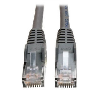 Eaton Cat6 Cable,(RJ45 M/M),PoE,Gray,50 ft.