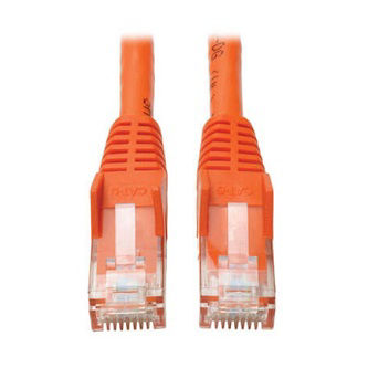 Eaton Cat6 Cable (RJ45 M/M),PoE,Orange,50 ft.