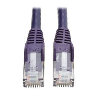 Eaton Cat6 Cable (RJ45 M/M),PoE,Purple,50 ft.