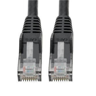 Eaton Cat6 Cable (RJ45 M/M),PoE,Black,6-in.