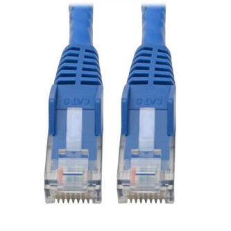 Eaton Cat6 Cable (RJ45 M/M),PoE,Blue,6-in.