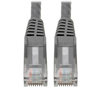 Eaton Cat6 Cable (RJ45 M/M),PoE,Gray,6-in.
