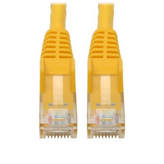 Eaton Cat6 Cable (RJ45 M/M),PoE,Yellow,6-in.