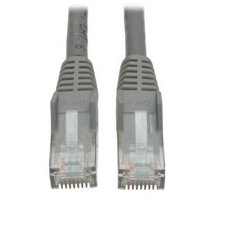 Eaton Cat6 Cable (RJ45 M/M),PoE,Gray,75 ft.