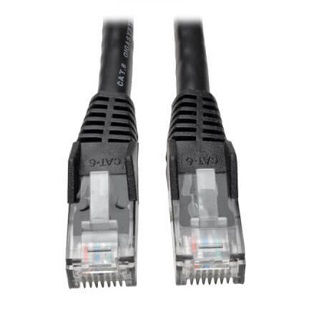 Eaton Cat6 Cable (RJ45 M/M),PoE,Black,100 ft.