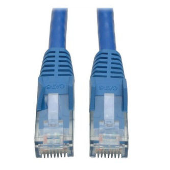 Eaton Cat6 Cable (RJ45 M/M),PoE,Blue,100 ft.