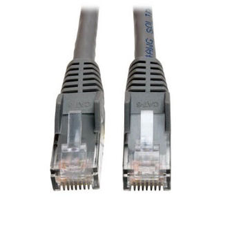 Eaton Cat6 Cable,(RJ45 M/M),PoE,Gray,100 ft.