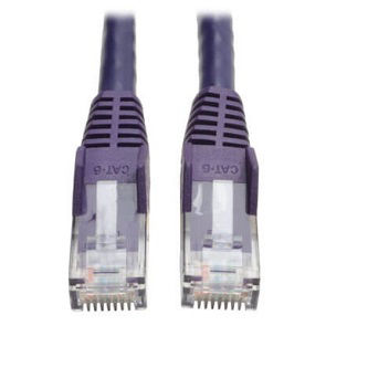 Eaton Cat6 Cable (RJ45 M/M),PoE,Purple,150 ft