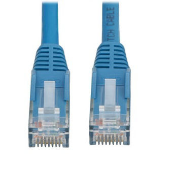 Eaton Cat6 Cable (RJ45 M/M),PoE,Blue,9.8 ft.