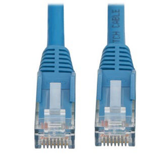 Eaton Cat6 Cable (RJ45 M/M),PoE,Blue,13.1 ft.