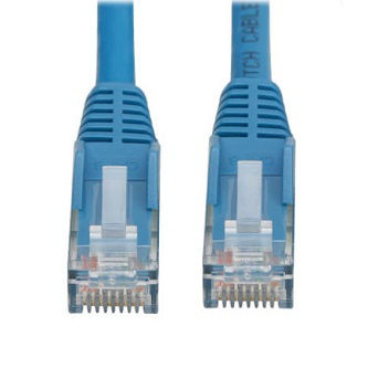 Eaton Cat6 Cable (RJ45 M/M),PoE,Blue,16.4 ft.