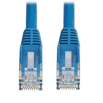 Eaton Cat6 Cable (RJ45 M/M),PoE,Blue,1.6 ft.