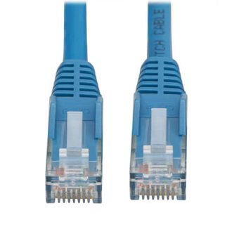 Eaton Cat6 Cable (RJ45 M/M),PoE,Blue,4.9ft.