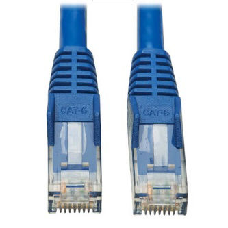 Eaton Cat6 Cable (RJ45M/M),PoE,CMR-LP,Blue,10'