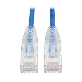 Eaton Cat6 Cable (RJ45 M/M),PoE,Blue,2 ft.