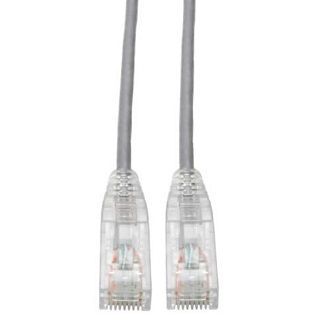 Eaton Cat6 Cable (RJ45 M/M),PoE,Gray,2 ft.