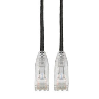 Eaton Cat6 Cable (RJ45 M/M),PoE,Black,3 ft.
