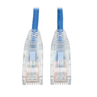Eaton Cat6 Cable (RJ45 M/M),PoE,Blue,4 ft.