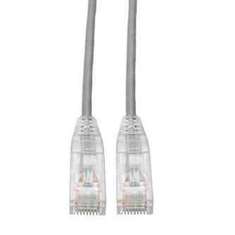 Eaton Cat6 Cable (RJ45 M/M),PoE,Gray,5 ft.