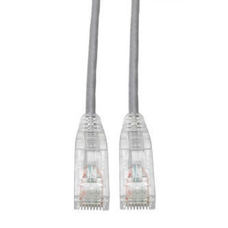 Eaton Cat6 Cable (RJ45 M/M),PoE,Gray,7 ft.