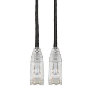 Eaton Cat6 Cable (RJ45 M/M),PoE,Black,6-in.