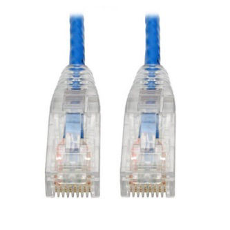 Eaton Cat6 Cable (RJ45 M/M),PoE,Blue,6-in.