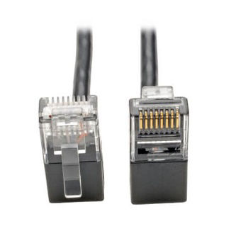 Eaton Right-Angle Cat6 Cable(RJ45 M/M),Blk,1'
