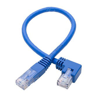 Eaton Cat6 Cable (RJ45 Lf-Ang M/M),Blue,1 ft.