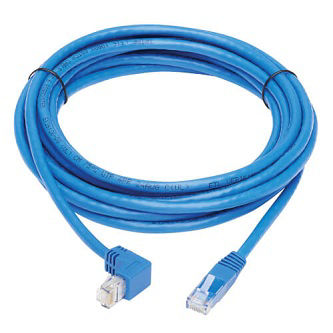 Eaton Cat6 Cable(RJ45 Rt-Ang DownM/M),Blue,15'