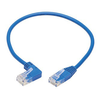 Eaton Cat6 Cable (RJ45 Lf-Ang M/M),Blue,1 ft.